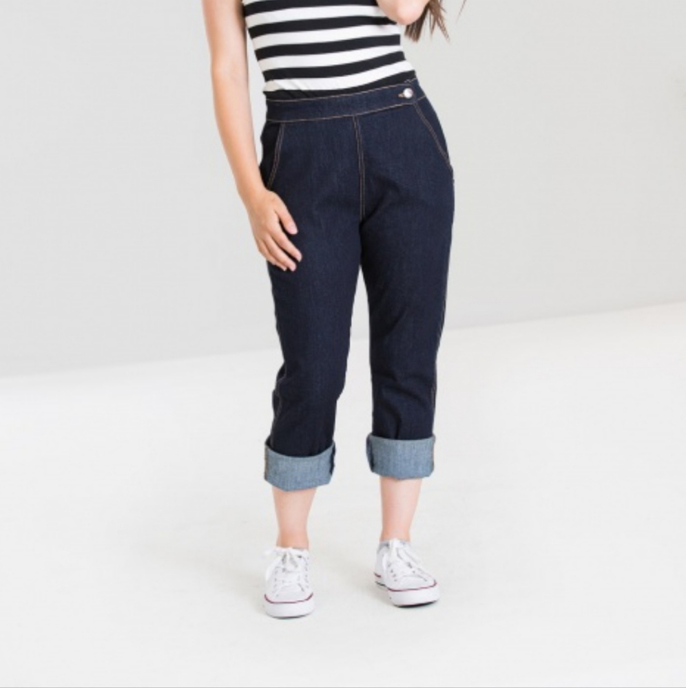 Hell Bunny Denim capris US xs UK 8